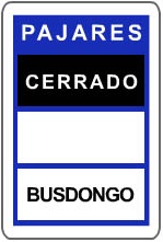 señal tránsito negra